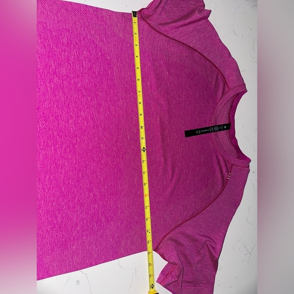 LULULEMON Metal Vent Breathe SS Top Shirt Men's L Hot Pink - Picture 4 of 6